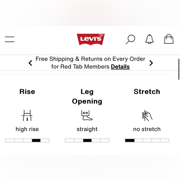 NWT - Levis 501 Size 29 Medium Wash - Picture 6 of 8